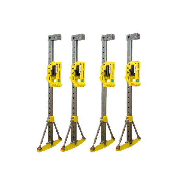 Lot de 4 béquilles pour levage et mise au sol
