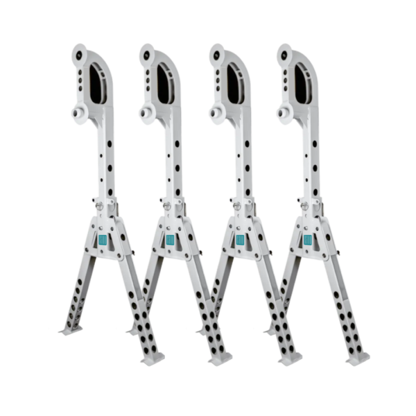 Lot de 4 béquilles pour conteneur